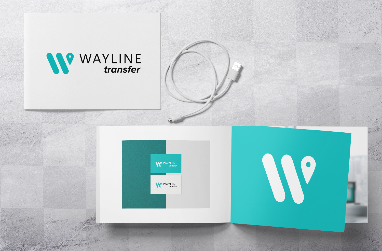 Логотип и нейминг для транспортной компании "Wayline"
