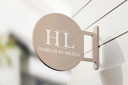 Логотип для студии "Hairlab by Milena"
